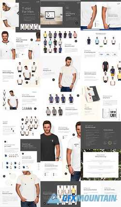 Men T-shirt Mockups Set 2403328