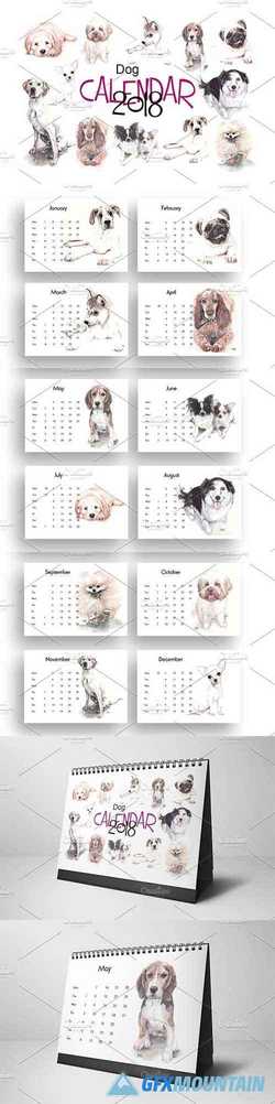 Dogs calendar 2018-19 2504950