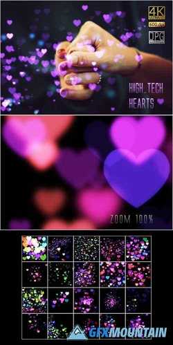 8K High-Tech Hearts Overlays 2487569