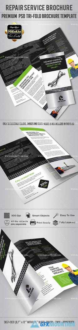 Repair – Tri-Fold Brochure PSD Template