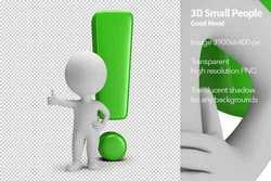 3d, small, people, exclamation, mark 2417336