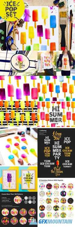 SUMMER MOOD, WATERCOLOR SET WITH ICE - 2462351