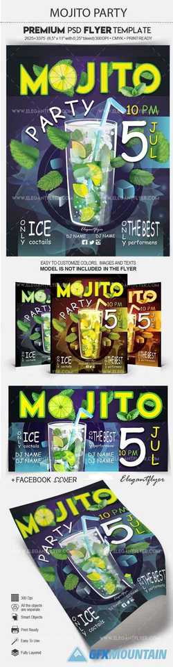 Mojito Party – Flyer PSD Template