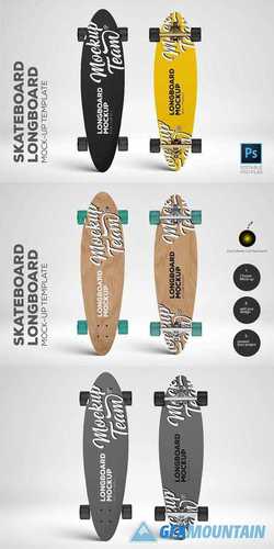 Skateboard - Longboard Mockup Temp 2636816