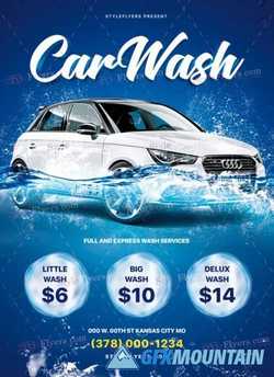 Car Wash V17 2018 PSD Flyer Template