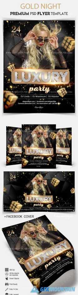 Luxury Party v5 2018 Flyer PSD Template