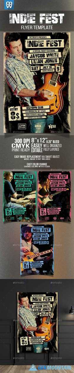 Indie Rock Fest Flyer 16297675
