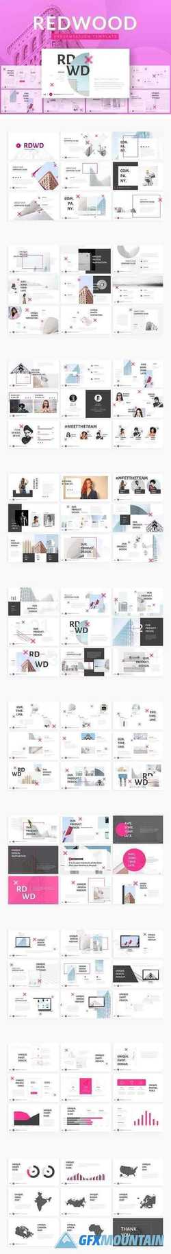 REDWOOD Powerpoint Template 2661558