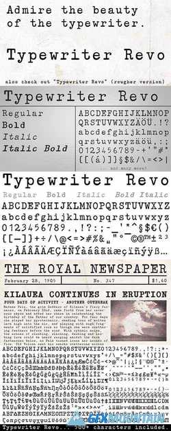 Typewriter Revo Font Family