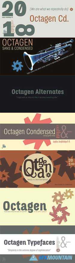 Octagen Condensed Font Family