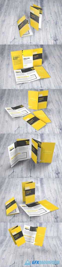 11x17 Z-Fold Brochure Mockups 2708681