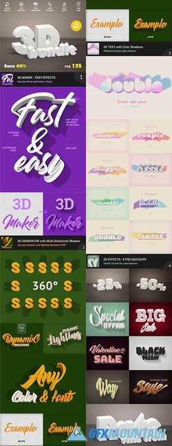  3D BUNDLE - TEXT EFFECTS - 21839412