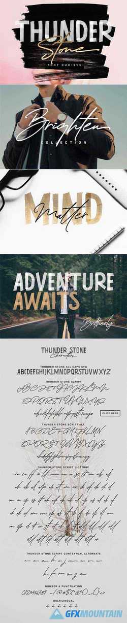 Thunder Stone Font Duo