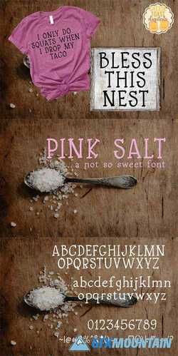 Pink Salt A Not So Sweet Font