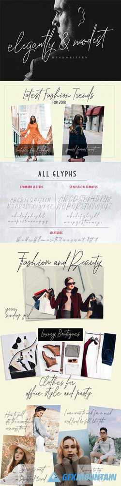 Elegantly and Modest Font Family