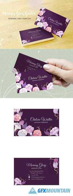 Morning Glory Business Card Template 2700462