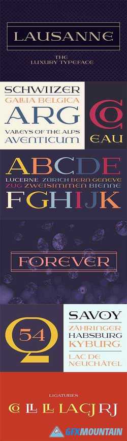 Lausanne Luxury Typeface