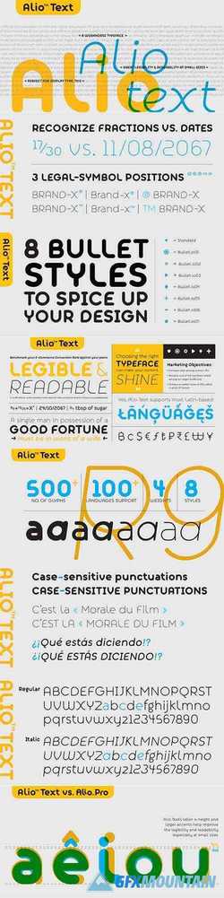 Alio Text Font Family