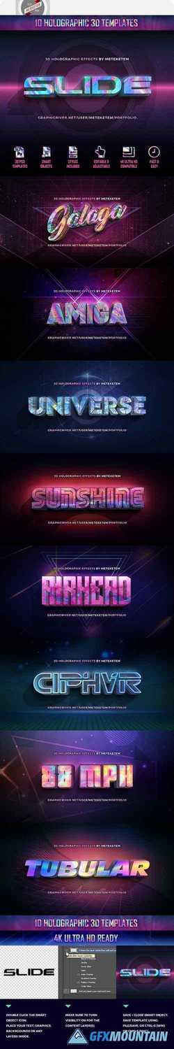3D Holographic Text Effects 22377756 