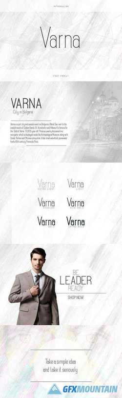 Varna - Slab Serif font family 