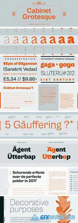 Cabinet Grotesque Font Family