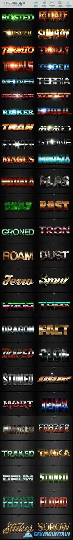 50 3D Text Effects - Bundle Vol 02 22480292