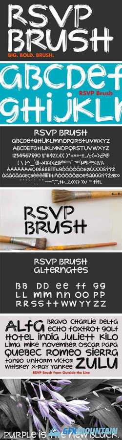 RSVP Brush Font 