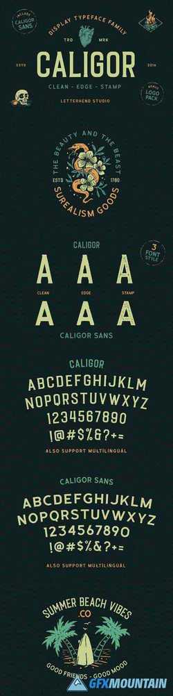 CALIGOR – Display Typeface Font