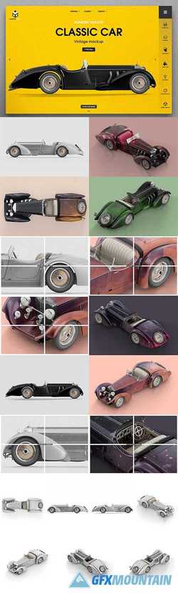 Vintage Classic Car Mockup 2935755
