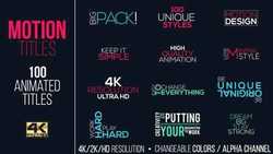 Motion Titles Pack 15383395