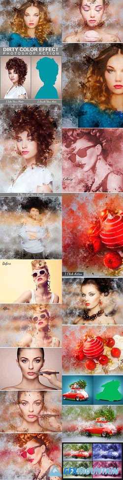 Dirty Color Effect Photoshop Action 22563994