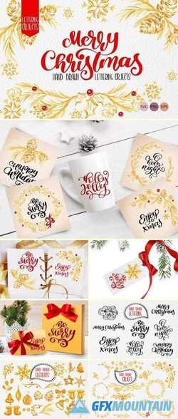 Christmas Draw Lettering Objects 2123914