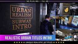 Realistic Urban 3D Titles Intro
