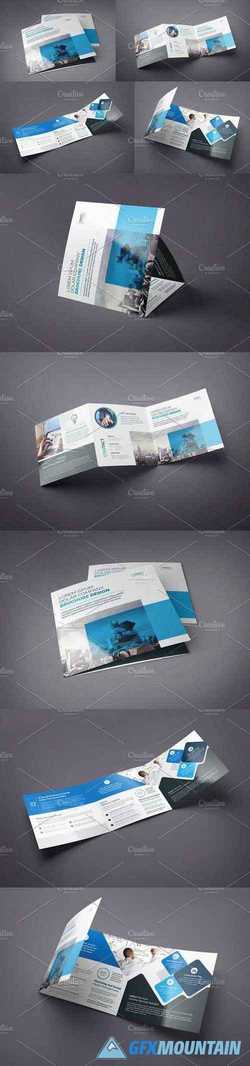 Blue Square Tri-Fold Brochure 2928884