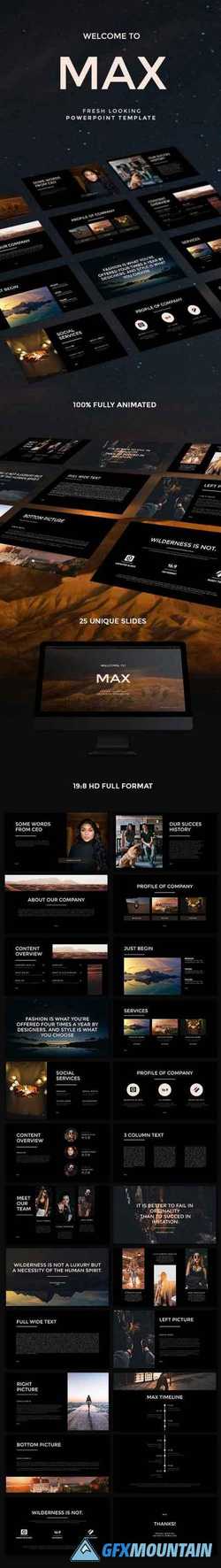 MAX Fresh Looking PowerPoint Template 22606464