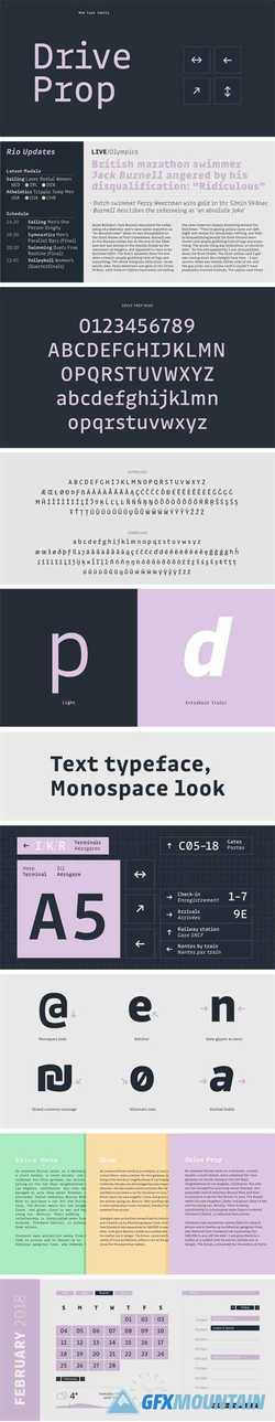 DriveProp Font Family