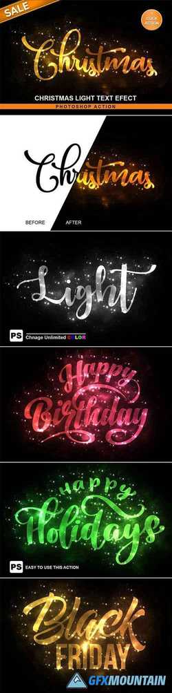 Christmas Text Effect Photoshop Action 22681467