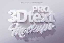 Pro 3D Text Mockups