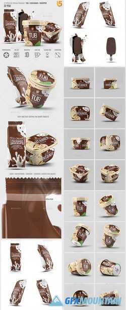 ICE CREAM PACKAGES MOCK-UP BUNDLE - 22813154
