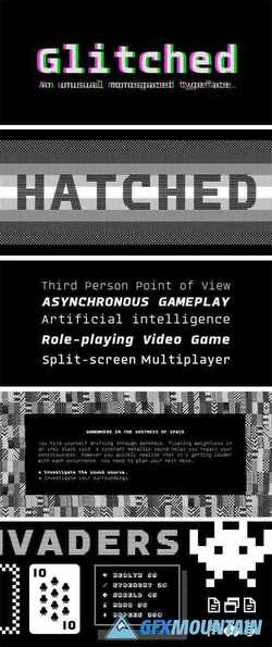 Glitched Font Family