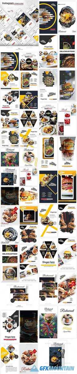 Restaurant Instagram Templates 22809634