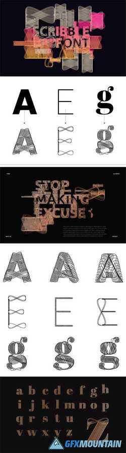 Scrbble - Experimental Vector Typeface