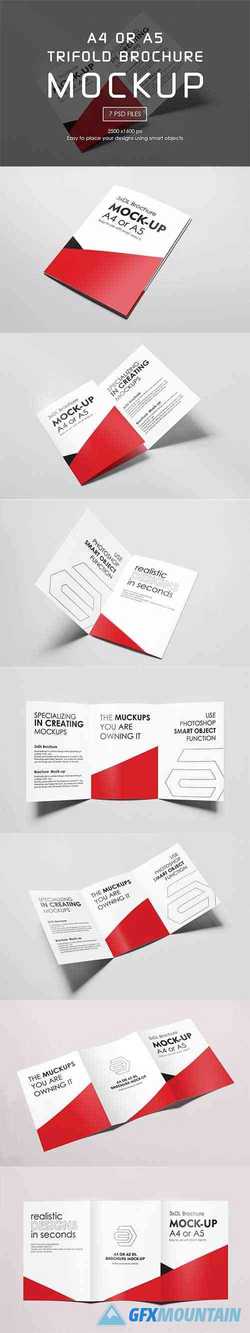 A4 or A5 Trifold Mockups 3210840