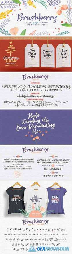 Brushberry Font Family 