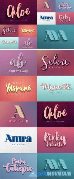 Feminine Colorful Text Effects