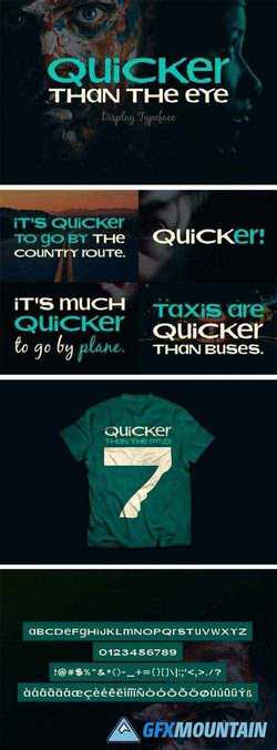 Quicker Than The Eye Typeface 3063922