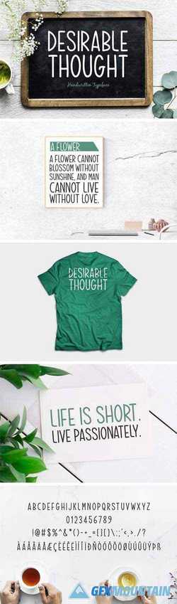 Desirable Thought Typeface 3259423