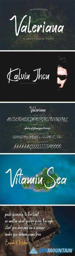 Valeriana Handstylish Font 