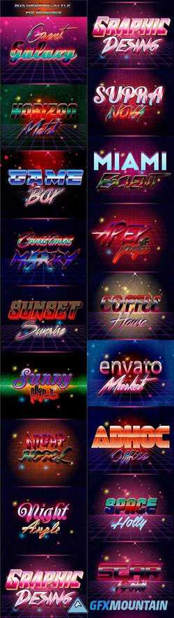 80'S TEXT EFFECT V2 - 22985244 