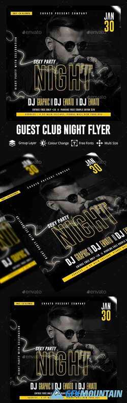 Guest Dj Night Flyer Template 23126639
